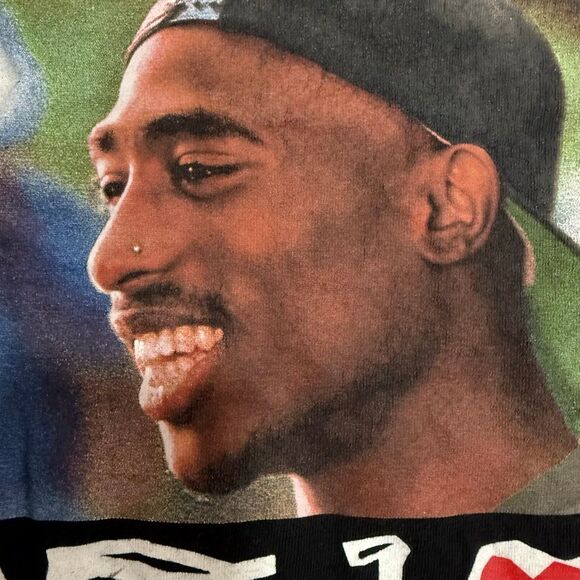 Poetic Justice Tupac Ripple Junction Graphic Band Tee T Shirt Black Music Small - Picture 3 of 6